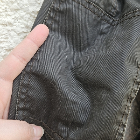 J. Crew olive brown Downtown Field Jacket waxed cotton XXS - Picture 9 of 9